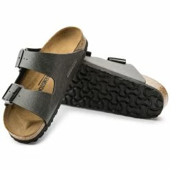 Best Pirce ⌛ Birkenstock Arizona Birko-Flor Pull Up Anthracite 🧨 -men-sandals Shop 1000127 sole