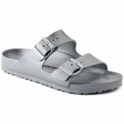 Best Pirce 👏 Birkenstock Arizona Essentials Metallic Silver 😉