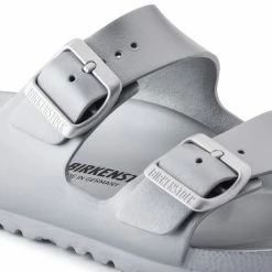 Best Pirce 👏 Birkenstock Arizona Essentials Metallic Silver 😉 -men-sandals Shop 1003491 detail 1