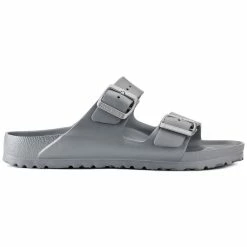 Best Pirce 👏 Birkenstock Arizona Essentials Metallic Silver 😉 -men-sandals Shop 1003491 side