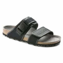 men-sandals Shop 6 Best Sale π Birkenstock Rotterdam Micro Fibre Black π