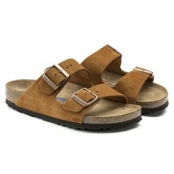 Wholesale 🤩 Birkenstock Arizona Suede Leather Mink ⌛ -men-sandals Shop 1009527 pair