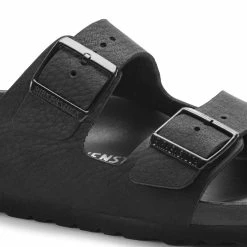 New 🔥 Birkenstock Arizona Natural Leather Black Black ✔️ -men-sandals Shop 1014415 detail 1