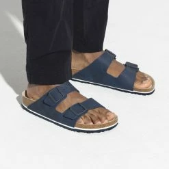 Outlet ❤️ Birkenstock Arizona Birko-Flor Desert Soil Blue ✔️ 12 Outlet ❤️ Birkenstock Arizona Birko-Flor Desert Soil Blue ✔️ -men-sandals Shop 1015509 f closeup m