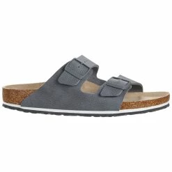 Budget 😍 Birkenstock Arizona Birko-Flor Desert Soil Gray ⌛ -men-sandals Shop 1015512 side