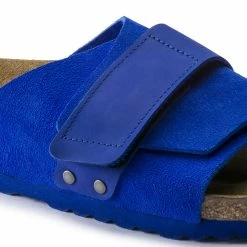 Deals ❤️ Birkenstock Kyoto Nubuck/Suede Leather Ultra Blue 🌟 -men-sandals Shop 1015575 detail 1