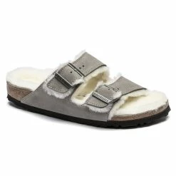 Flash Sale 🧨 Birkenstock Arizona Shearling Suede Leather Stone Coin 🧨