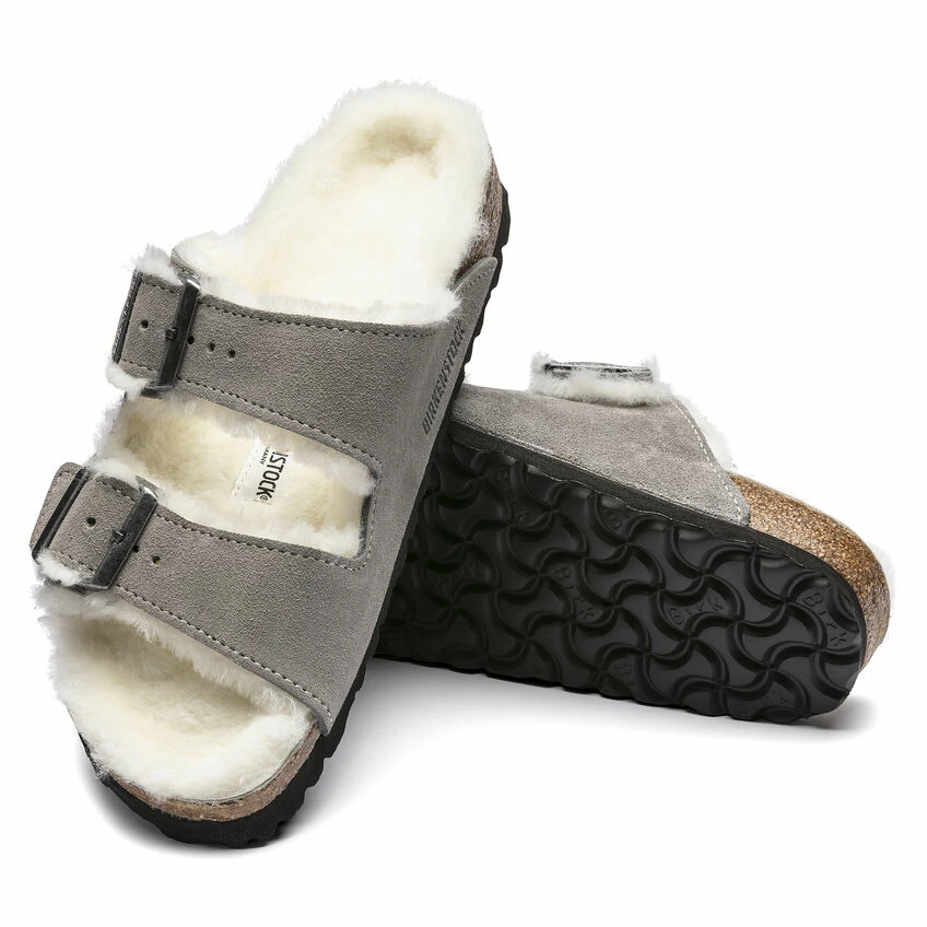 Flash Sale 𧨠Birkenstock Arizona Shearling Suede Leather Stone Coin 𧨠4 Flash Sale 𧨠Birkenstock Arizona Shearling Suede Leather Stone Coin 𧨠- Image 4