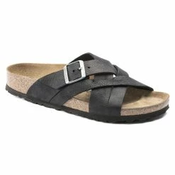 Promo 👍 Birkenstock Lugano Oiled Leather Camberra Old Black ❤️