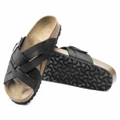 Promo 👍 Birkenstock Lugano Oiled Leather Camberra Old Black ❤️ -men-sandals Shop 1017465 sole