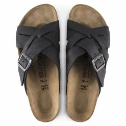 Promo 👍 Birkenstock Lugano Oiled Leather Camberra Old Black ❤️ -men-sandals Shop 1017465 top