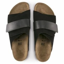 Promo π Birkenstock Kyoto Oiled Leather/Suede Leather Black π 10 Promo π Birkenstock Kyoto Oiled Leather/Suede Leather Black π -men-sandals Shop 1018121 top