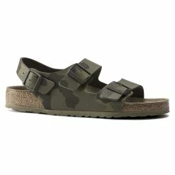 Wholesale 🤩 Birkenstock Milano Birko-Flor Desert Soil Camo Green ✔️ -men-sandals Shop 1018780 side