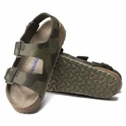 Wholesale 🤩 Birkenstock Milano Birko-Flor Desert Soil Camo Green ✔️ -men-sandals Shop 1018780 sole