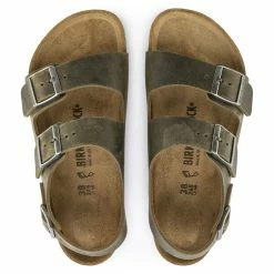 Best deal 𧨠Birkenstock Milano BS Oiled Leather Faded Khaki π 14 Best deal 𧨠Birkenstock Milano BS Oiled Leather Faded Khaki π -men-sandals Shop 1019336 top