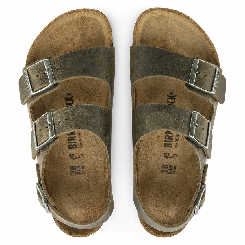 Best deal 𧨠Birkenstock Milano BS Oiled Leather Faded Khaki π 6 Best deal 𧨠Birkenstock Milano BS Oiled Leather Faded Khaki π - Image 6