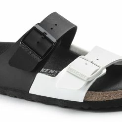 Best deal ✨ Birkenstock Arizona Birko-Flor Black/White 🛒 -men-sandals Shop 1019712 detail 1
