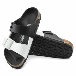 Best deal ✨ Birkenstock Arizona Birko-Flor Black/White 🛒 -men-sandals Shop 1019712 sole