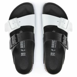 Best deal ✨ Birkenstock Arizona Birko-Flor Black/White 🛒 -men-sandals Shop 1019712 top