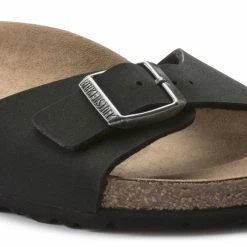 Best deal 👍 Birkenstock Madrid Birko-Flor Black 👍 -men-sandals Shop 1020060 detail 1