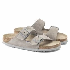 Buy ⭐ Birkenstock Arizona Suede Leather Stone Coin 🤩 -men-sandals Shop 1020507 pair