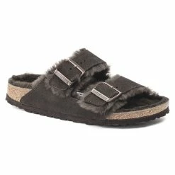 Discount ✔️ Birkenstock Arizona Shearling Suede Leather Mocha 😀