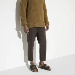 Discount ✔️ Birkenstock Arizona Shearling Suede Leather Mocha 😀 -men-sandals Shop 1020528 f look m