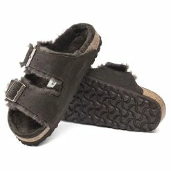 Discount ✔️ Birkenstock Arizona Shearling Suede Leather Mocha 😀 -men-sandals Shop 1020528 sole