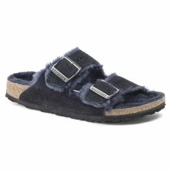 Wholesale β Birkenstock Arizona Shearling Suede Leather Midnight π
