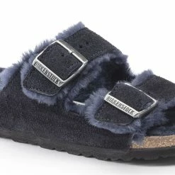 Wholesale ⭐ Birkenstock Arizona Shearling Suede Leather Midnight 👏 -men-sandals Shop 1020583 detail 1