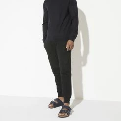 Wholesale ⭐ Birkenstock Arizona Shearling Suede Leather Midnight 👏 -men-sandals Shop 1020583 f look m