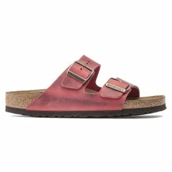 Best Sale 😍 Birkenstock Arizona Oiled Leather Fire Red Fire Red 🌟 -men-sandals Shop 1020730 side