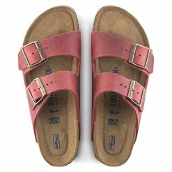 Best Sale 😍 Birkenstock Arizona Oiled Leather Fire Red Fire Red 🌟 -men-sandals Shop 1020730 top