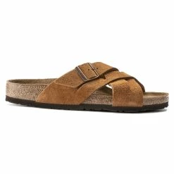 Promo π Birkenstock Lugano Suede Leather Mink β 14 Promo π Birkenstock Lugano Suede Leather Mink β -men-sandals Shop 1020931 side