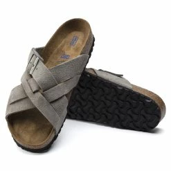 Best deal β¨ Birkenstock Lugano Suede Leather Stone Coin π 11 Best deal β¨ Birkenstock Lugano Suede Leather Stone Coin π -men-sandals Shop 1020932 sole