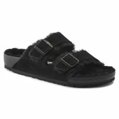 Wholesale π Birkenstock Arizona Shearling Suede Leather Black β