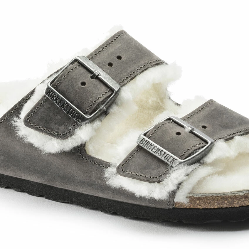 Discount β Birkenstock Arizona Shearling Oiled Leather Iron π₯° 9 Discount β Birkenstock Arizona Shearling Oiled Leather Iron π₯° - Image 9