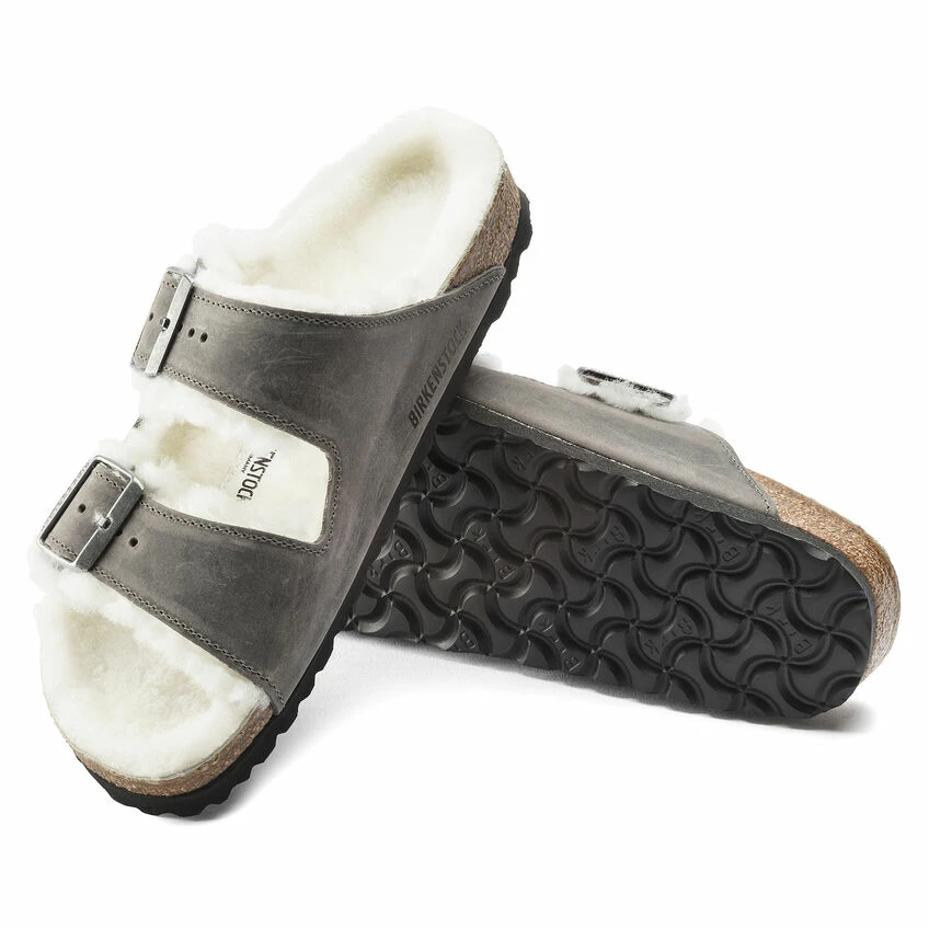 Discount β Birkenstock Arizona Shearling Oiled Leather Iron π₯° 5 Discount β Birkenstock Arizona Shearling Oiled Leather Iron π₯° - Image 5