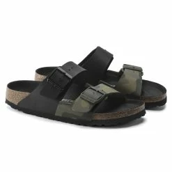 New 😀 Birkenstock Arizona Split Birko-Flor Black/Desert Soil Camo Green Black/Desert Soil Camo Green 🔥 -men-sandals Shop 1021131 pair