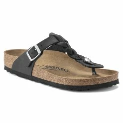 Best Sale 🤩 Birkenstock Gizeh Oiled Leather Black 🎁