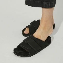 Brand new ⌛ Birkenstock Kyoto Suede Leather Black 💯 -men-sandals Shop 1022306 detail 9