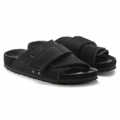 Brand new ⌛ Birkenstock Kyoto Suede Leather Black 💯 -men-sandals Shop 1022306 pair