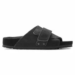 Brand new ⌛ Birkenstock Kyoto Suede Leather Black 💯 -men-sandals Shop 1022306 side