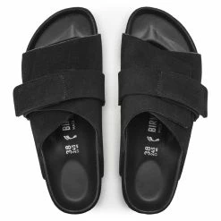 Brand new ⌛ Birkenstock Kyoto Suede Leather Black 💯 -men-sandals Shop 1022306 top
