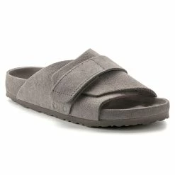 New 😍 Birkenstock Kyoto Suede Leather Gray Taupe ⭐