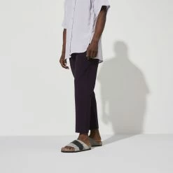 New ❤️ Birkenstock Kyoto Nubuck Leather Stone Coin ⌛ 12 New ❤️ Birkenstock Kyoto Nubuck Leather Stone Coin ⌛ -men-sandals Shop 1022352 f look m