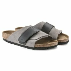 New ❤️ Birkenstock Kyoto Nubuck Leather Stone Coin ⌛ 16 New ❤️ Birkenstock Kyoto Nubuck Leather Stone Coin ⌛ -men-sandals Shop 1022352 pair