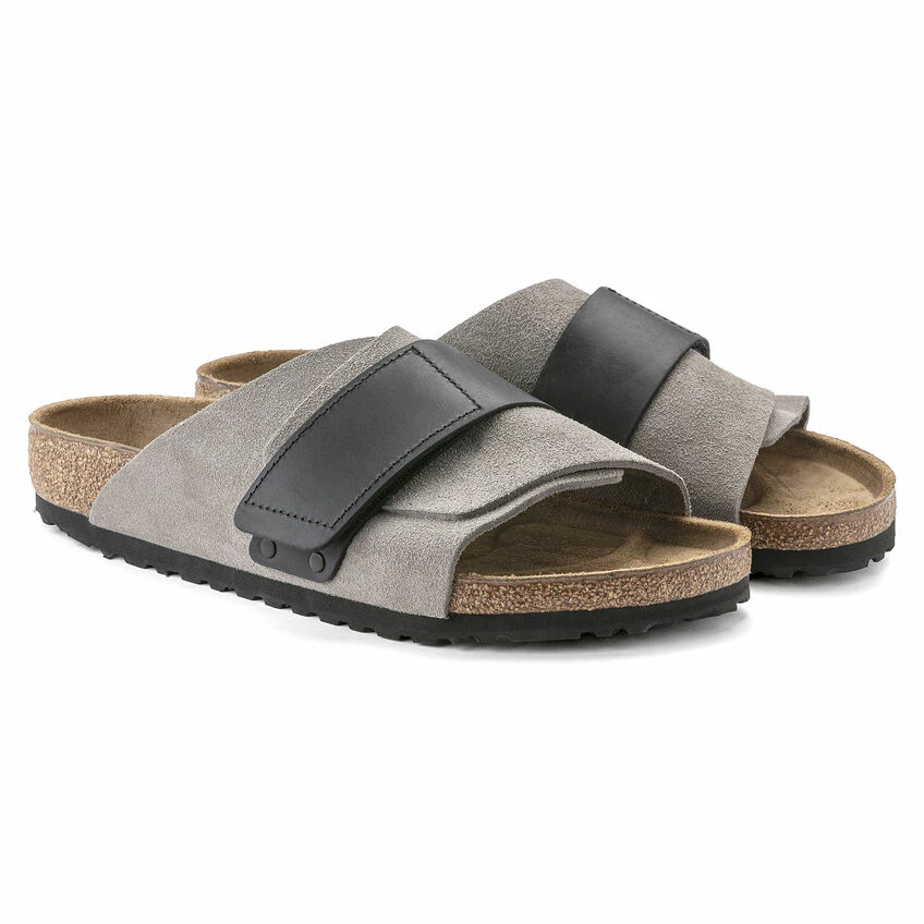New ❤️ Birkenstock Kyoto Nubuck Leather Stone Coin ⌛ 7 New ❤️ Birkenstock Kyoto Nubuck Leather Stone Coin ⌛ - Image 7