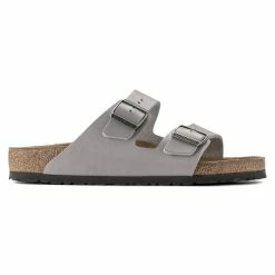 Deals 🤩 Birkenstock Arizona Natural Leather Stone Coin 🔥 -men-sandals Shop 1022443 side