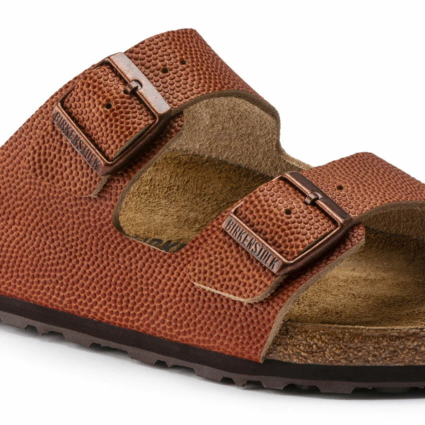 New ⌛ Birkenstock Arizona Embossed Natural Leather Ginger Brown ⌛ 9 New ⌛ Birkenstock Arizona Embossed Natural Leather Ginger Brown ⌛ - Image 9
